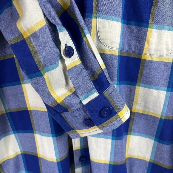 Patagonia Mens Flannel Shirt Multicolor Size Medium Button Up Long Sleeve Plaid - Picture 7 of 10